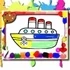 Boats Coloring Book